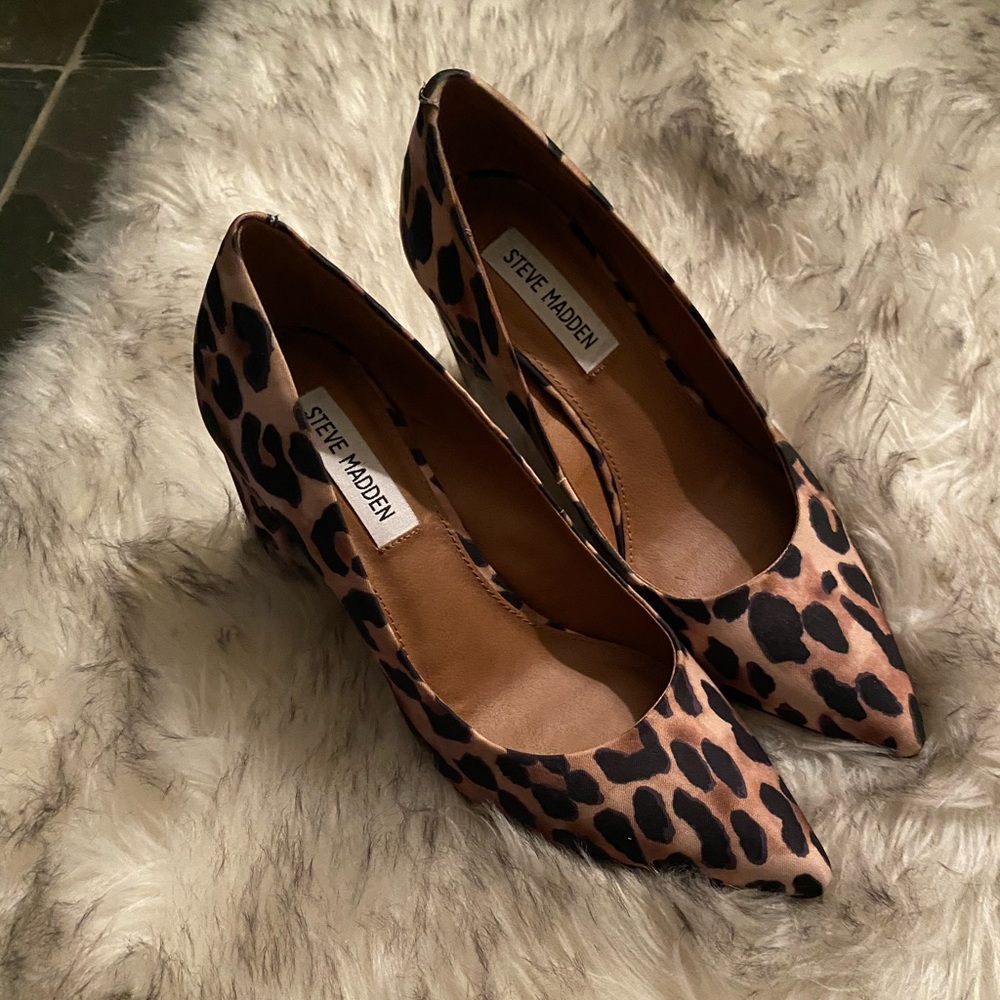 Steve Madden Chunky Heels leopard